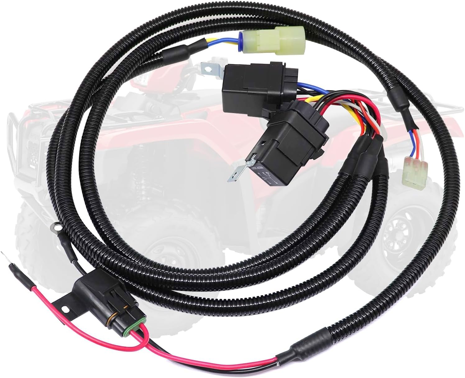 FZJDSD Shift Wiring Harness Kit Bypass Angle Sensor Shift Motor Computer Harness Compatible with Honda Foreman 450 ES Te Fe 1998 1999 2000 2001 2002 2003 2004