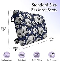 Vista 10 de Lunarable Teal Travel Pillow Neck Rest, Aquatic Fauna Theme Hand Drawn Style Various Starfish in Blue Shades, Memory Foam Traveling Accessory for