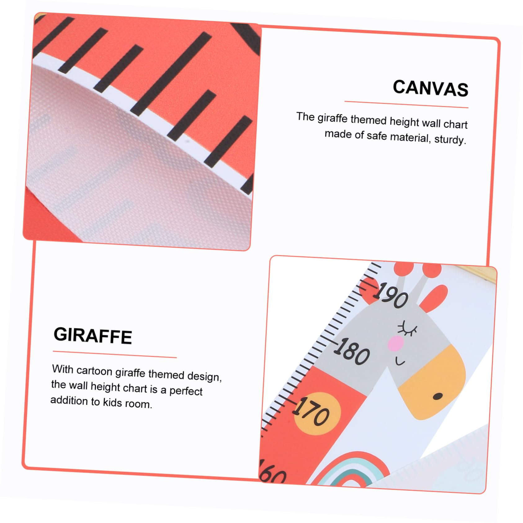 MAGICLULU 3 Uds Regla Colgante De Medición De Altura Medida De Altura Para Niños Regla De Pared De Dibujos Animados Decoración De De Niños Medición De Altura Para Niños Medición