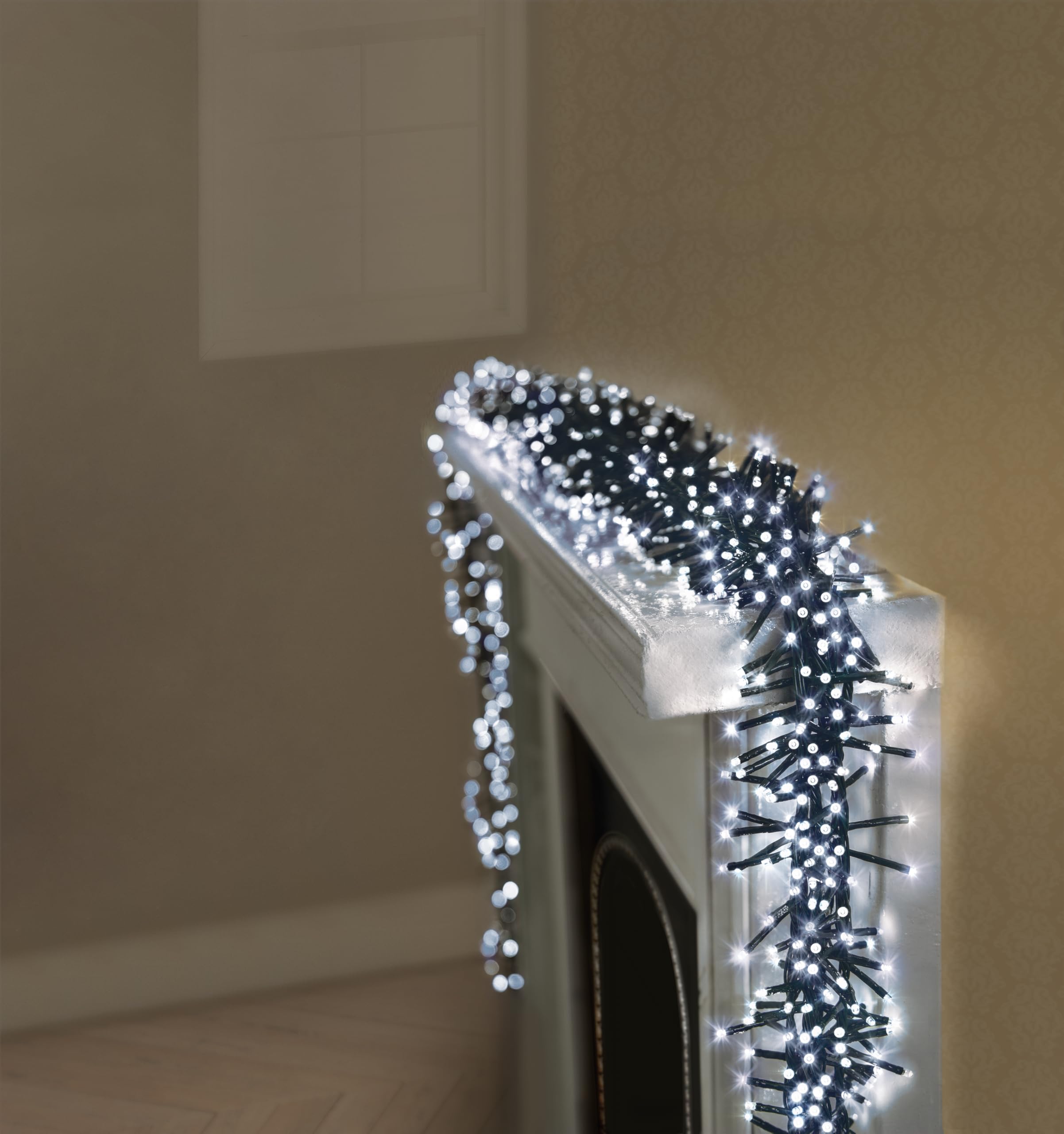 Premier Clusterbrights 1440 White Led String Lights - 18.5 M