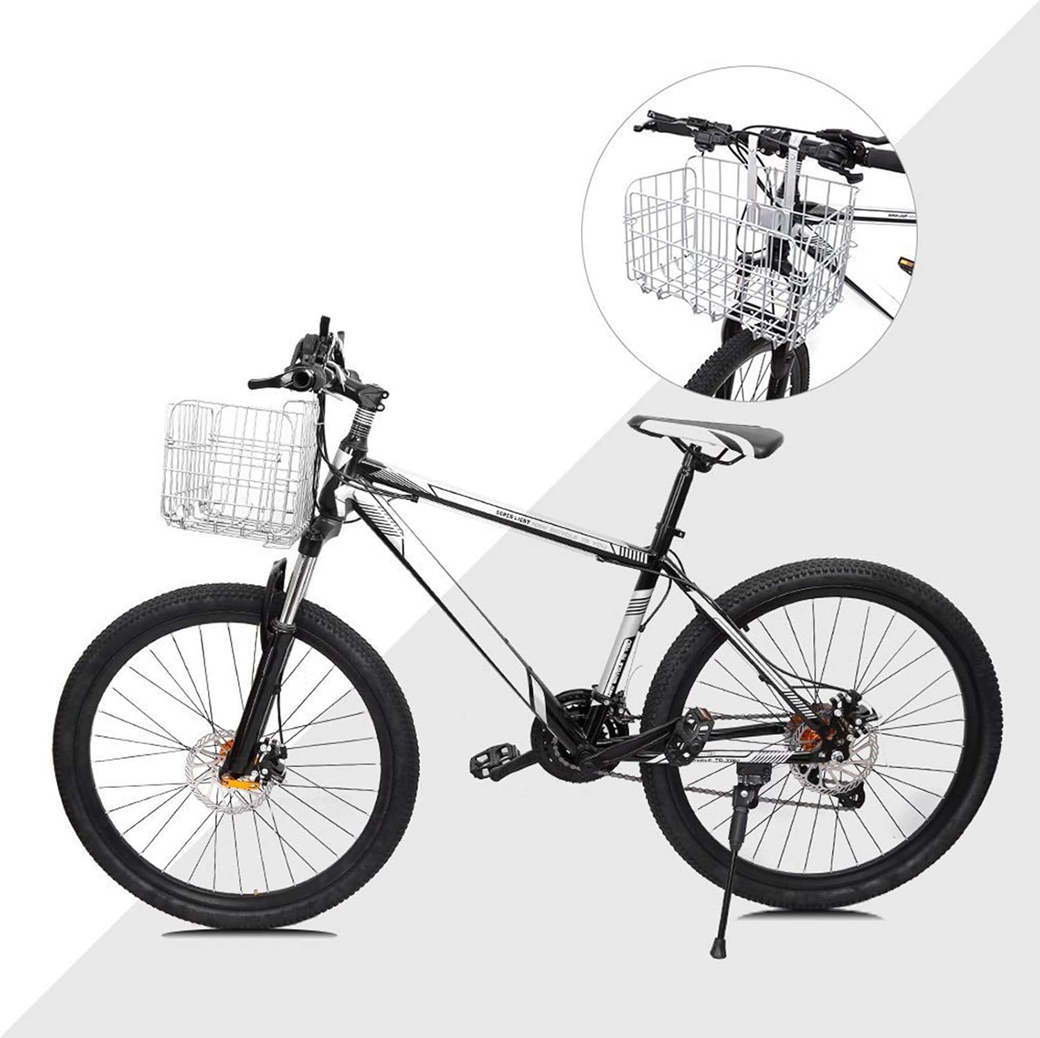 HOMEE Folding Rear Bike Basket Wire Mesh Fold-Up Detachable Front Bag Rear image 5