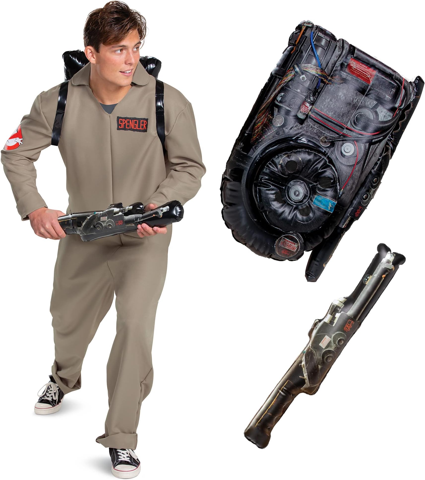 Disguise unisex-adult Ghostbusters Costumes for Adults, Official Ghostbusters Afterlife Movie Costume Jumpsuit With Inflatable Proton Pack Adult Sized Costumes (pack of 1)