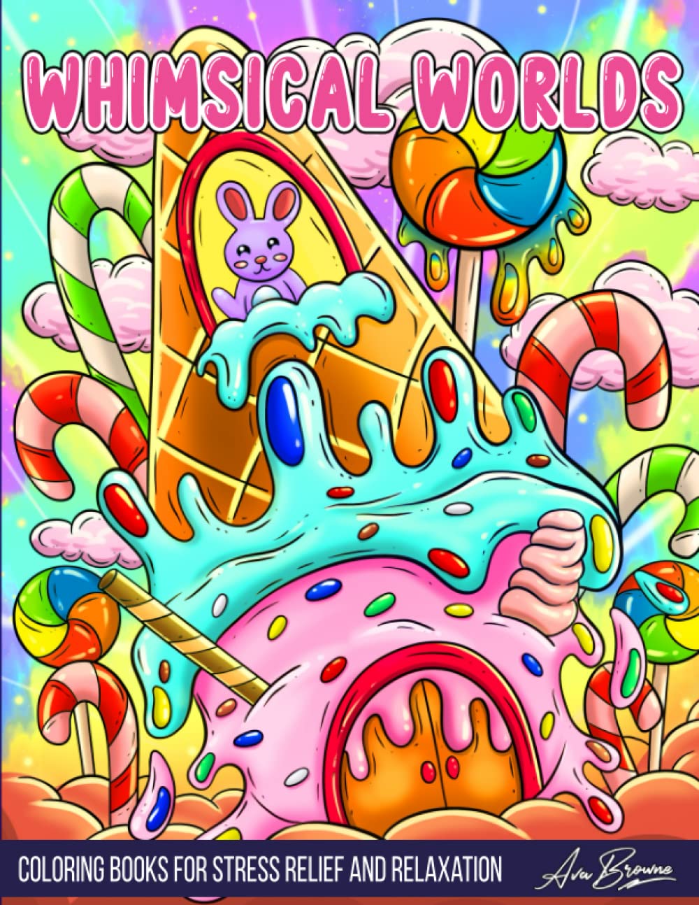 Amazon.com: Whimsical Worlds Coloring Book: Coloring Book for Adults ...