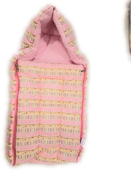 MY BABY LOVE A PERFECT CARE Baby Bedding Mattress | Sleeping Bag Thick Mattress | Baby Bedding for New Born (0-6 Months) (Pink)