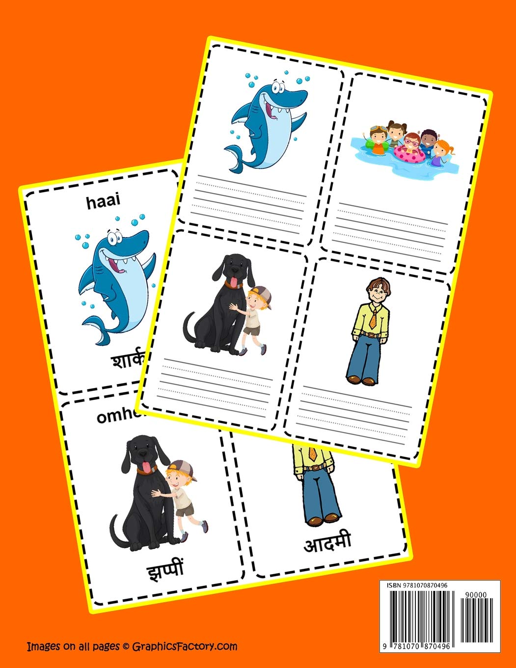 Woordenschat Oefenen Werkbladen Nederlands Hindi voor Kinderen: Vocabulaire nederlands Hindi uitbreiden alle groep