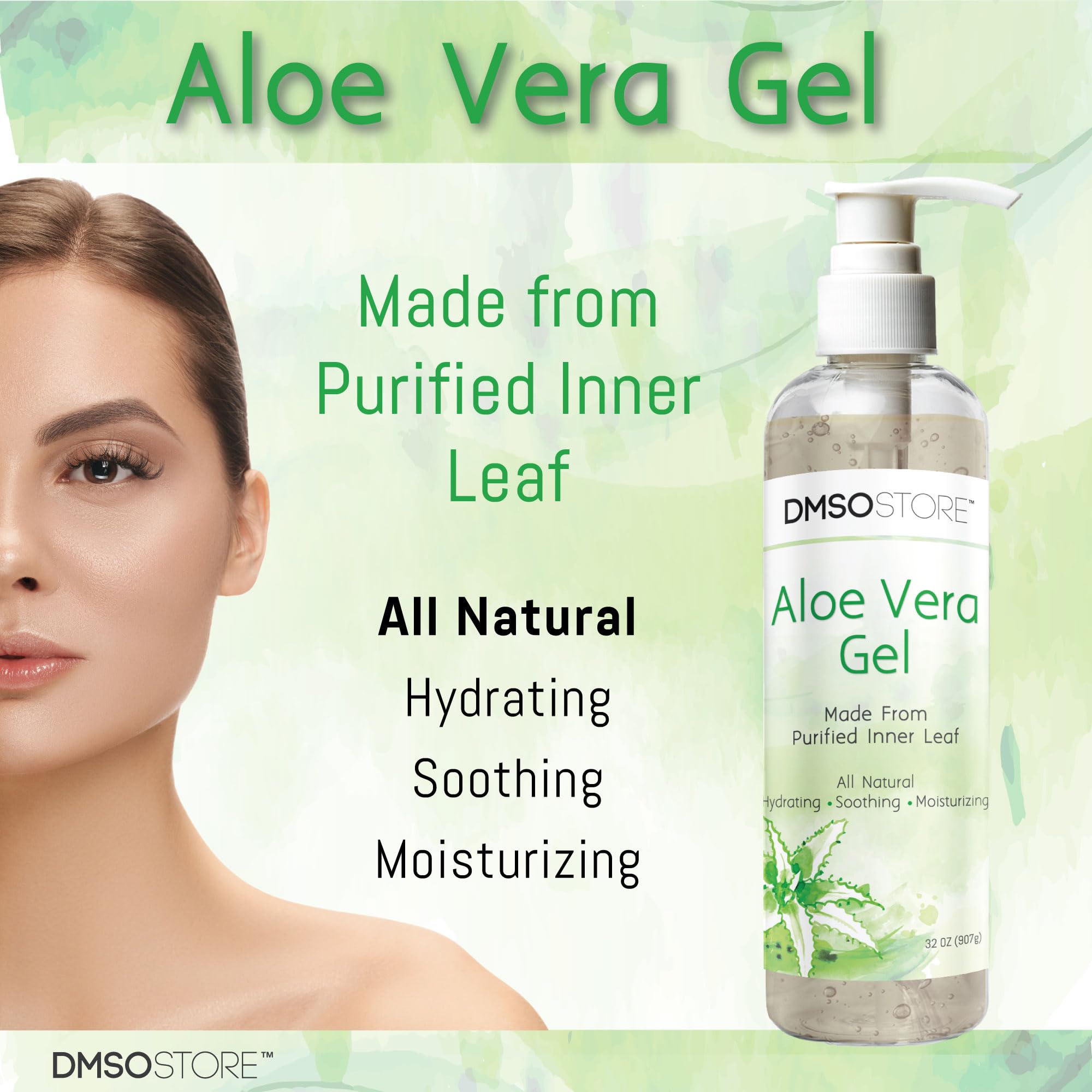 Amazon.com : DMSOSTORE Aloe Vera Gel, 8 oz (227g), Alcohol-Free, Made From  Purified Aloe Vera Inner Leaf, Soothing, Skin Moisturizing, Hydrating :  Beauty & Personal Care
