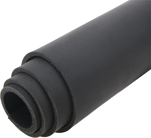 Tas Trost 5/6 OZ 1.8-2.0mm Thick Cowhide Leather Pre-Cut Square Tooling Leathercraft, Crazy-Horse Leather Saddle Waxed Cow Skin DIY Craft 3.5mm-Black