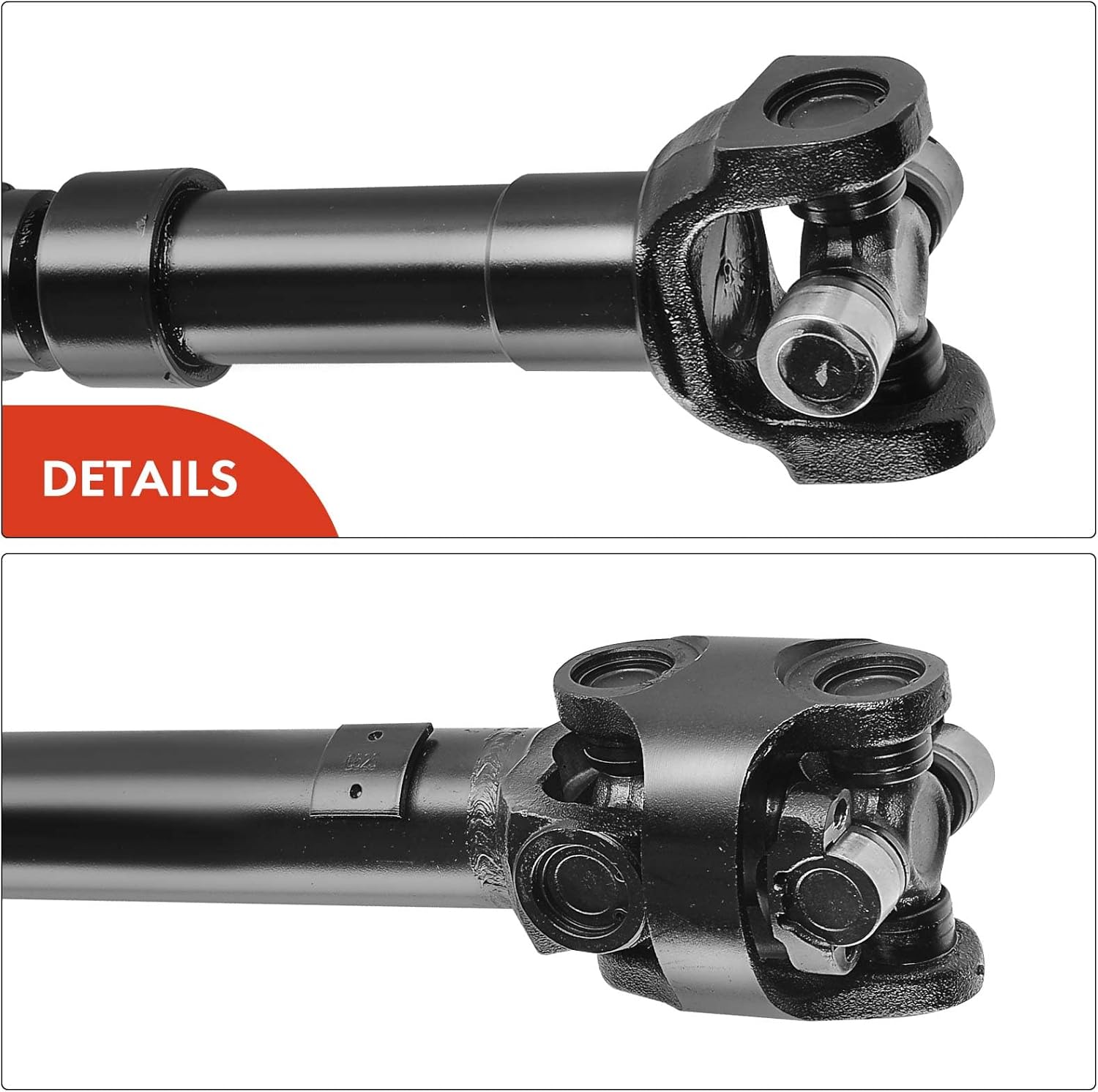 A-Premium Front Complete Drive Shaft Prop Shaft Driveshaft Assembly Compatible with Jeep Cherokee 1999, 5 Speed Manual Transmission, 231 Transfer Case, Dana Model 30 Axle