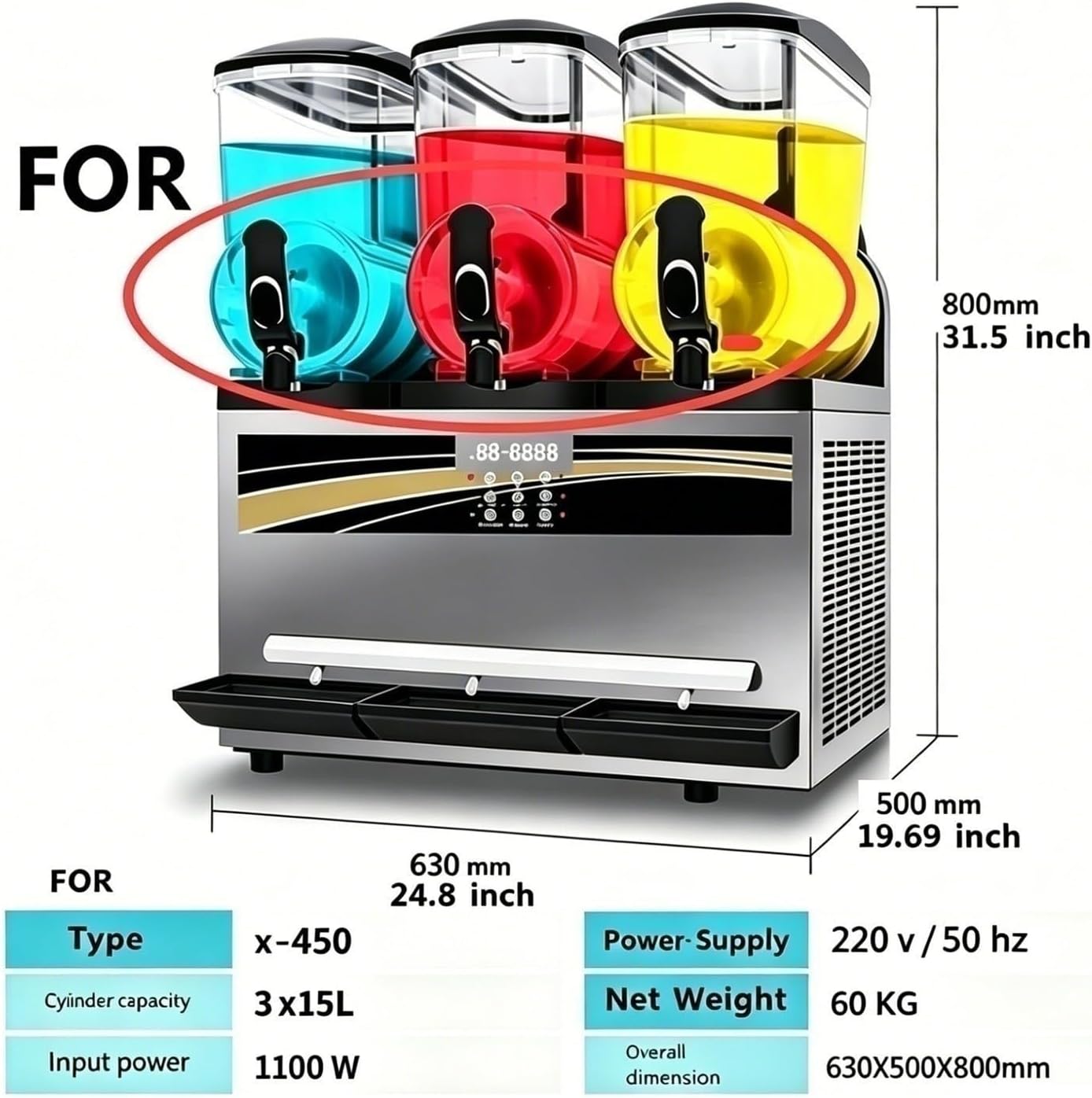 Slush Machine Tap Handle Replacement | Compatible with Slurpee, BQL, Lisong, Spele, Speler, Icejoy, Ice Music, Icepleasure X-150 X-300 X-450 Commercial Frozen Drink Machine Push Handle(B 1pc)