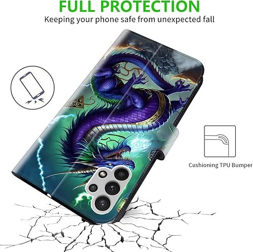 Miniatura 4 de Funda tipo cartera para Samsung Galaxy A53 5G con ranura para tarjeta de bloqueo RFID, funda de cuero a prueba de golpes para Galaxy A53 5G, funda