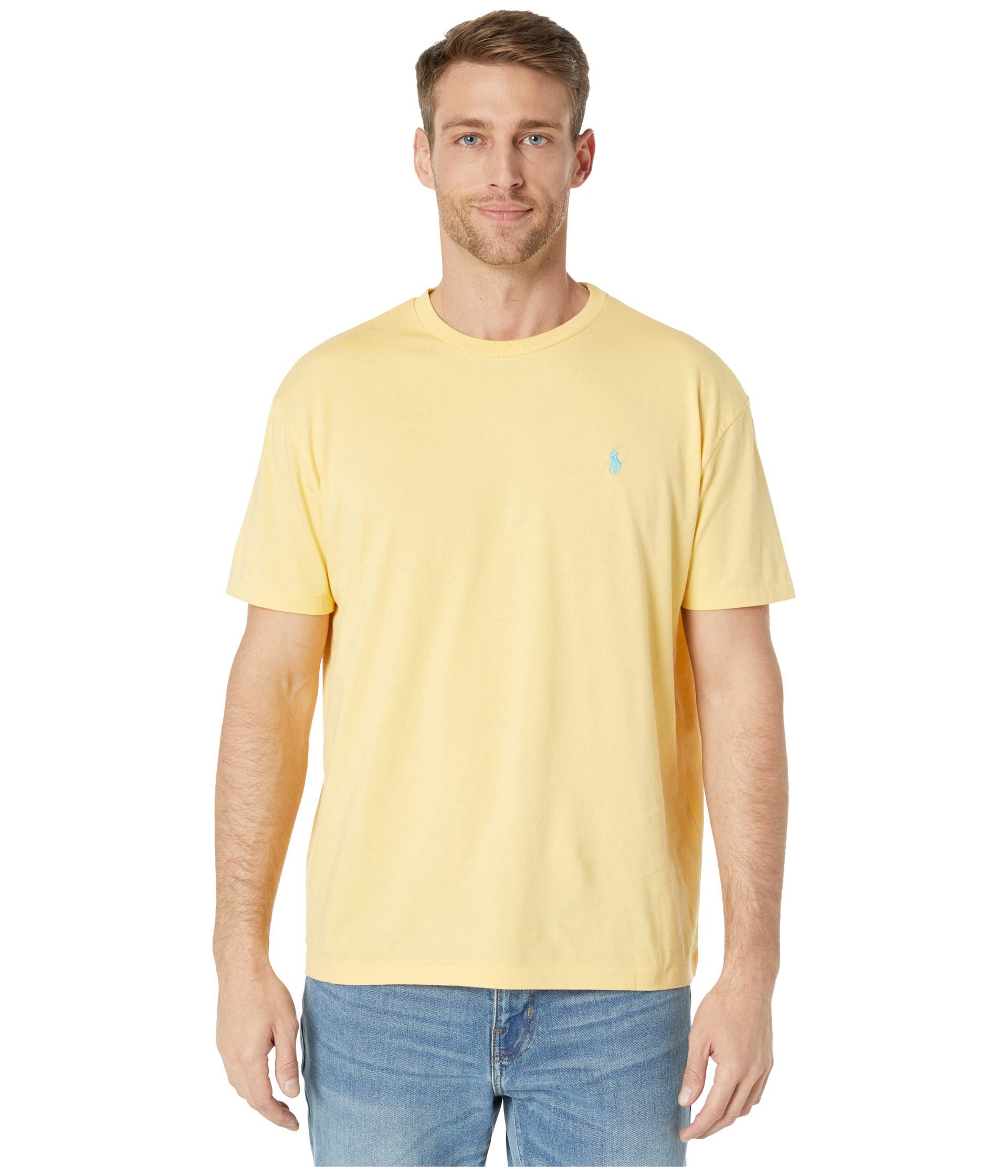 POLO RALPH LAUREN Men's Jersey Short Sleeve Tee, Empire Yellow, XL