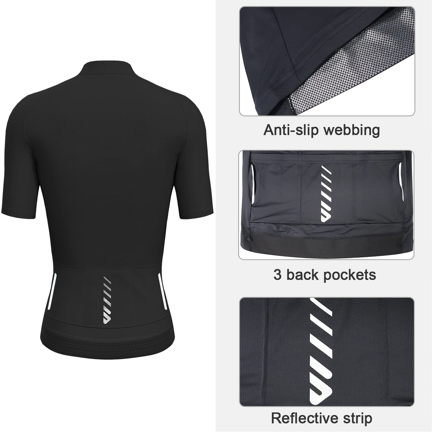Lo.gas Radtrikot Damen Kurzarm,Fahrradtrikot Rennrad Trikot Atmungsaktiv Frauen Fahrrad Shirt Sommer Fahrradjacke Radfahren Top Mit 3 Taschen