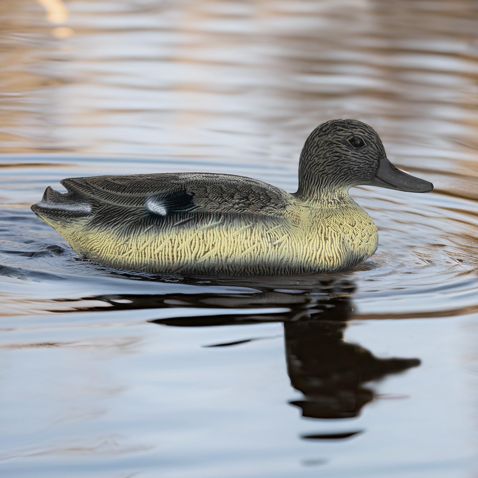 Señuelos de pato, señuelo de caza de patos, decoración de jardín, señuelo de pato flotante para piscina, estanque y lago, un hombre, una mujer.