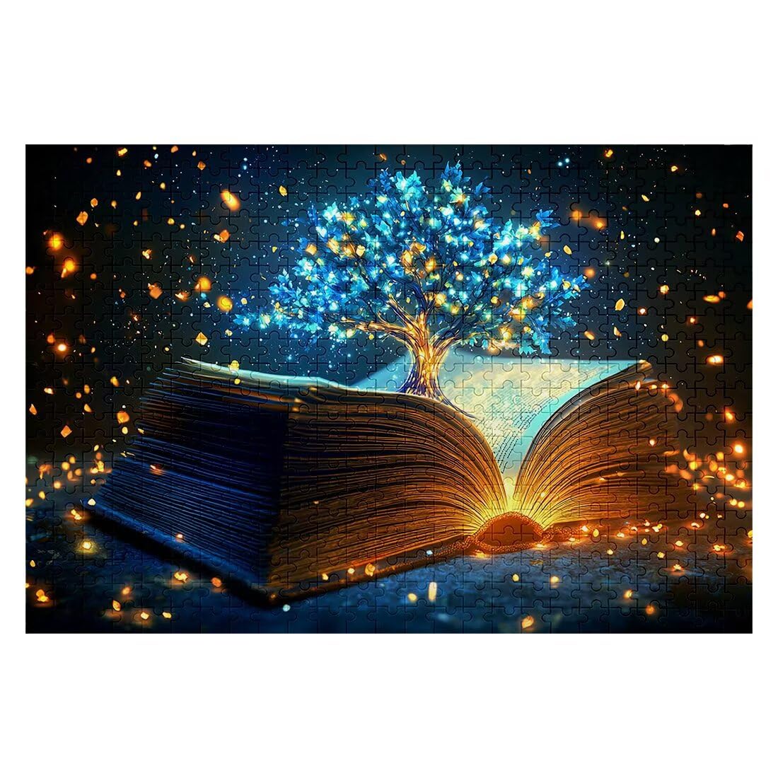 Puzzle 1000 sztuk Dorośli Fantasy Zestaw puzzli Drzewo dla dorosłych 75 x 50 cm, kolorowe, klasyczne Wyzwanie edukacyjne Superior Zabawki dla Mężczyzn Wyzwanie Zabawki Rodzinny Prezent Dekoracja