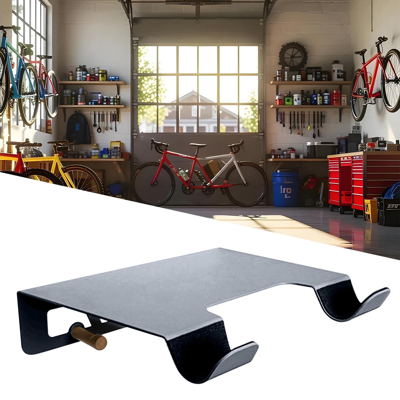 Colgador De Pared Portabicicletas Vertical Ahorra Espacio Estable | Soporte De Pared Para Bicicletas Para El Garaje en Interior Exterior Hogar Apartamento Garaje y Techo