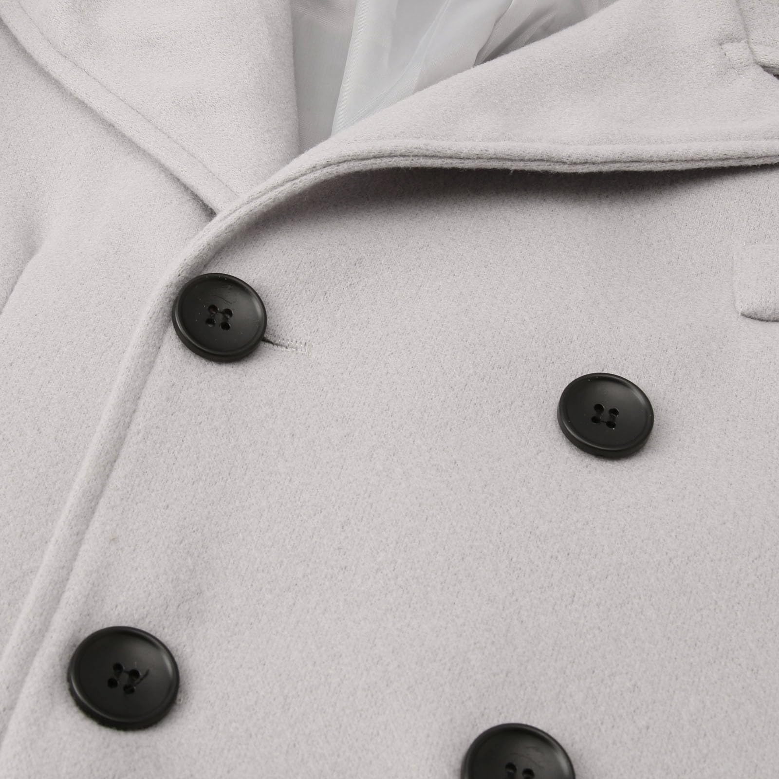 Generisch Wintermantel Herren Lang Dufflecoat, Herren Wintermantel Langer Wollmantel mit Stilmodus für optimale Wärme Bequemlichkeit in kalten Jahreszeiten