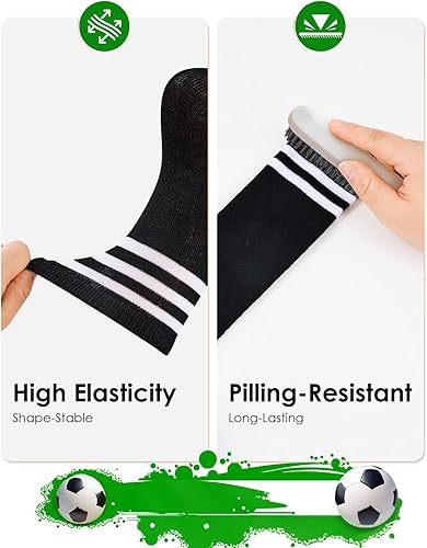 Miniatura 3 de Century Star Calcetines de fútbol para niñas y niños, calcetines de béisbol para jóvenes, calcetines de sóftbol para niños, calcetines deportivos