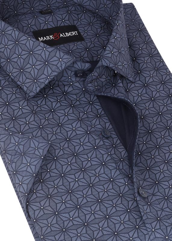 Image of MARK & ALBERT Mens Half Sleeves Printed Shirt