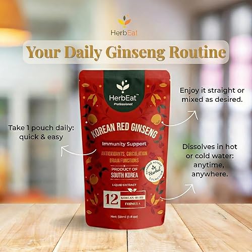 Miniatura 8 de Extracto líquido de ginseng rojo coreano, 11 mg de ginsenósidos, Panax de 6 años de edad, para apoyo energético y inmunológico, formulado por Dr.