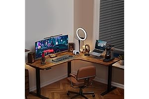 Marsail L-Shaped Standing Desk: Elevate Your Workspace with Ergonomic Comfort