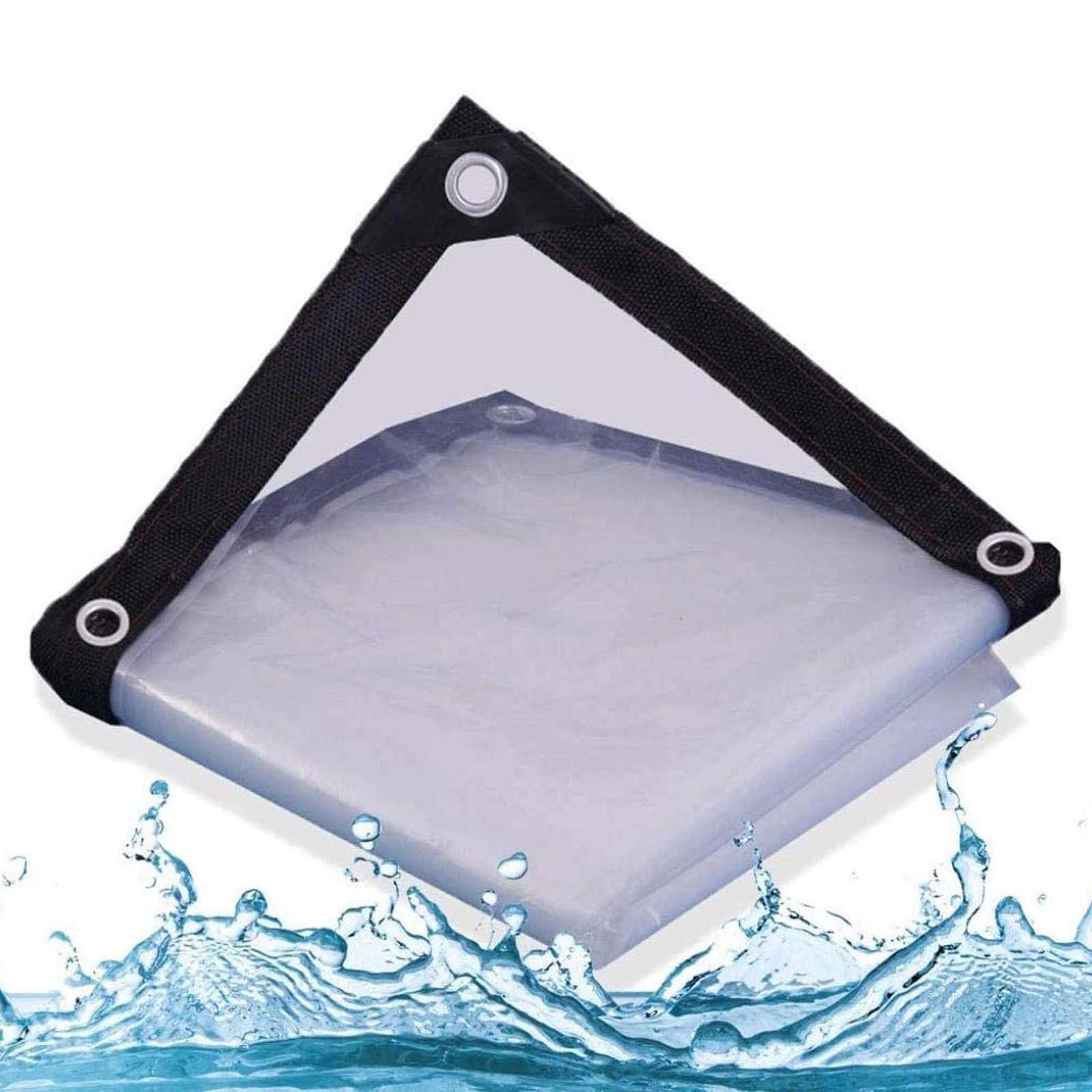 Lona impermeable transparente contra la lluvia para proteger muebles exteriores de jardín