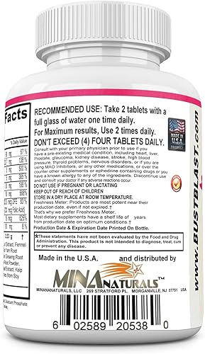 Miniatura 6 de MINANATURALS Busto Blast Cargado Aumentar El Tamaño De Los Senos Rápido. Aumento De Senos Femeninos - Pechos Más Grandes Y Pastillas Para El