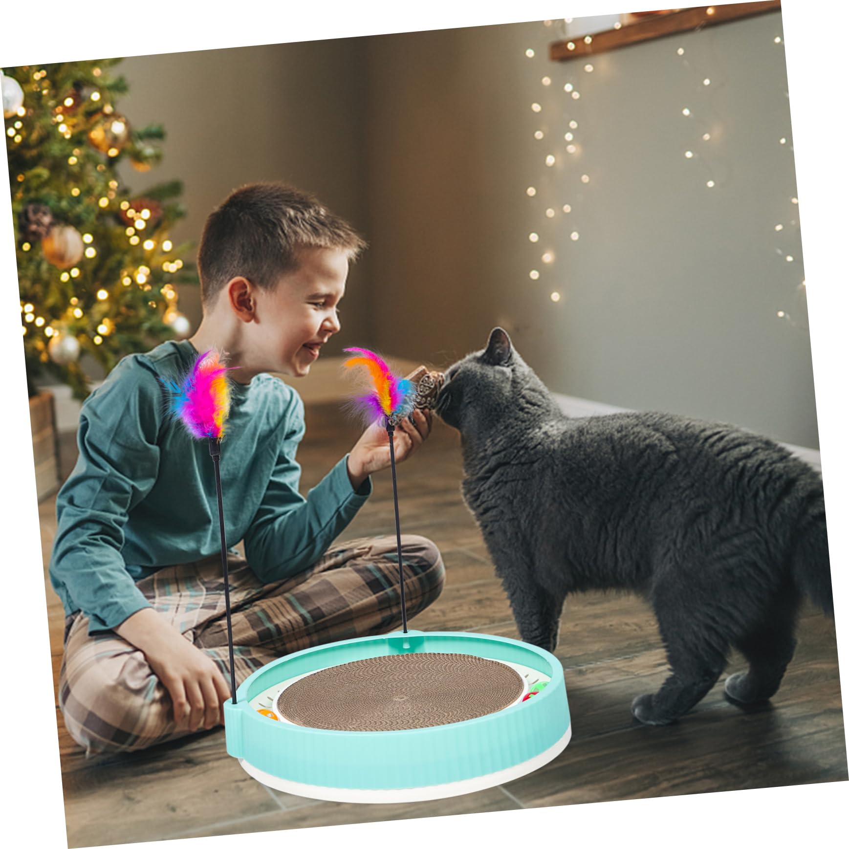 INOOMP Tablero Rascador Doméstico Artículos Suelo Rascador Reutilizable para Gatitos
