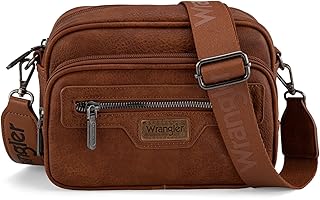 Montana West Wrangler Crossbody Bag for Women Multi Pocket Crossover Bag Shoulder Pursea with Adjustable Strap
