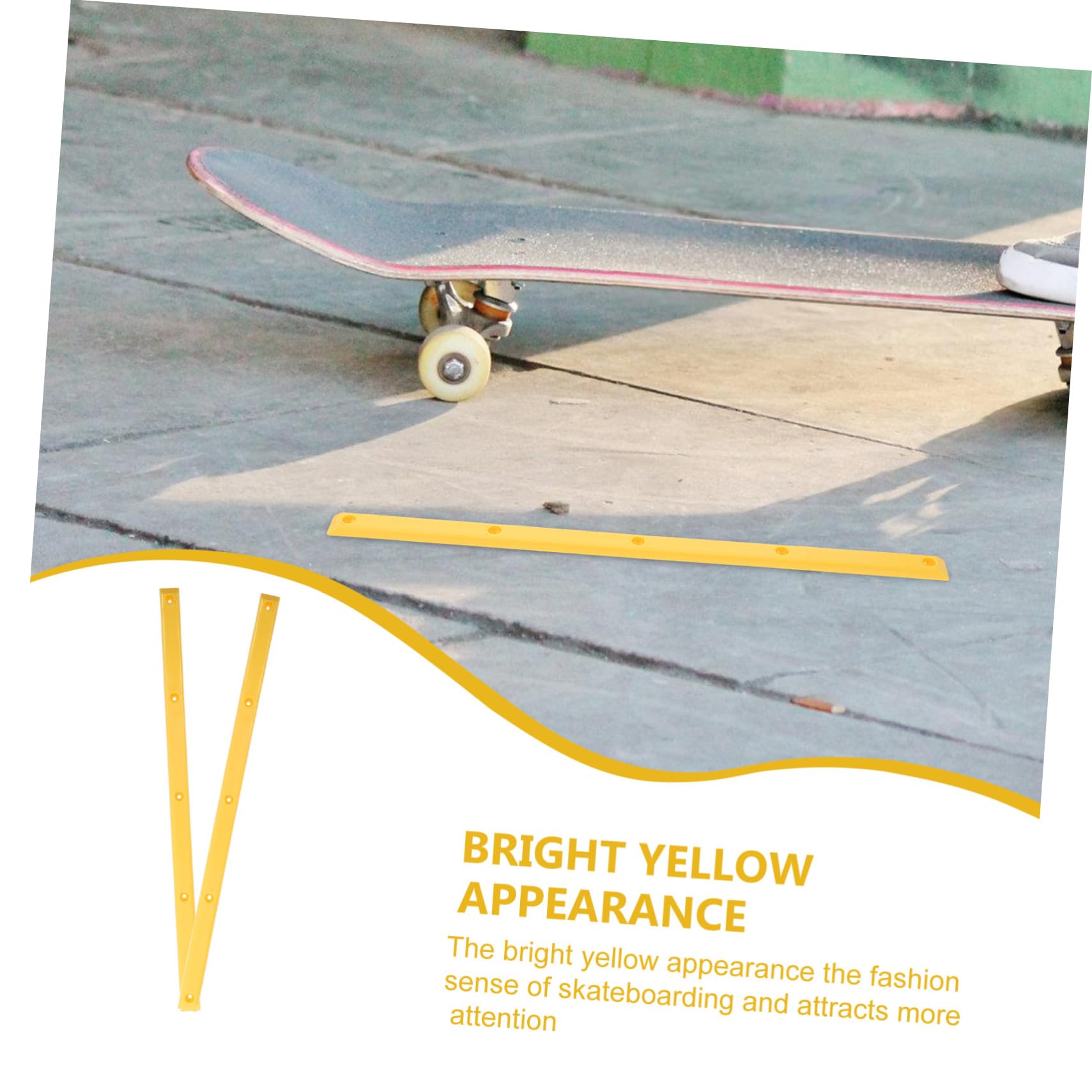 Toyvian Rieles De Skateboard De Plástico Resistentes Al Desgaste Anticolisión Y Duraderos Compatible Tablas De Skate