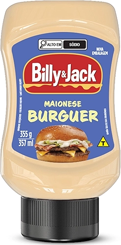 Billy & Jack, Maionese Burguer, 355 Gramas
