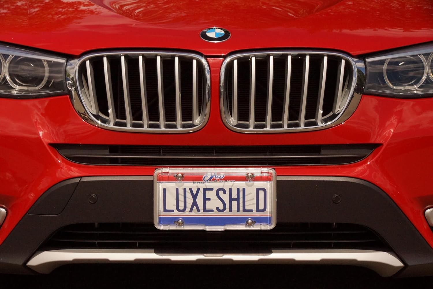 Premium Clear License Plate Covers (2-Pack) incl Stainless Steel Screws | Durable and Weatherproof Clear License Plate Protectors | One-of-a-Kind Design | Proudly Made in the USA