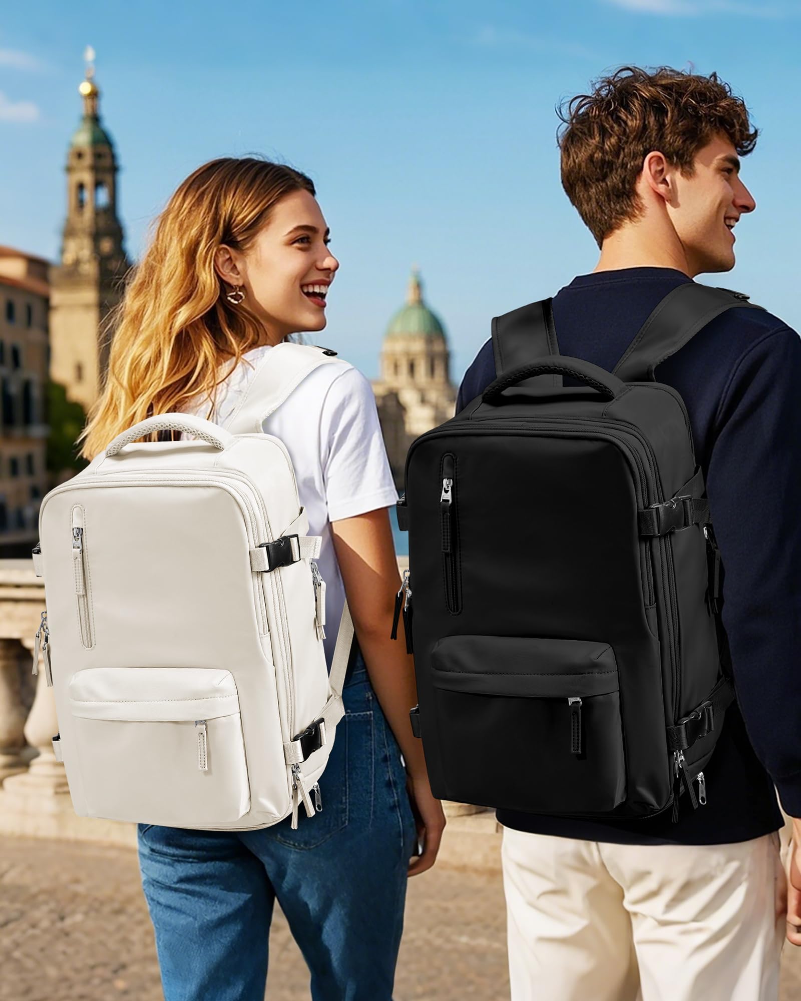SZLX Zaino Ryanair 40x30x20 Sottovuoto con pompa Zaino Ryanair 40x20x25 Sottovuoto Bagaglio a Mano 40x30x20 Wizzair Zaino da Viaggio 45x36x20 Easyjet Donna Zaino Casual Laptop 14 Pollici Impermeabile