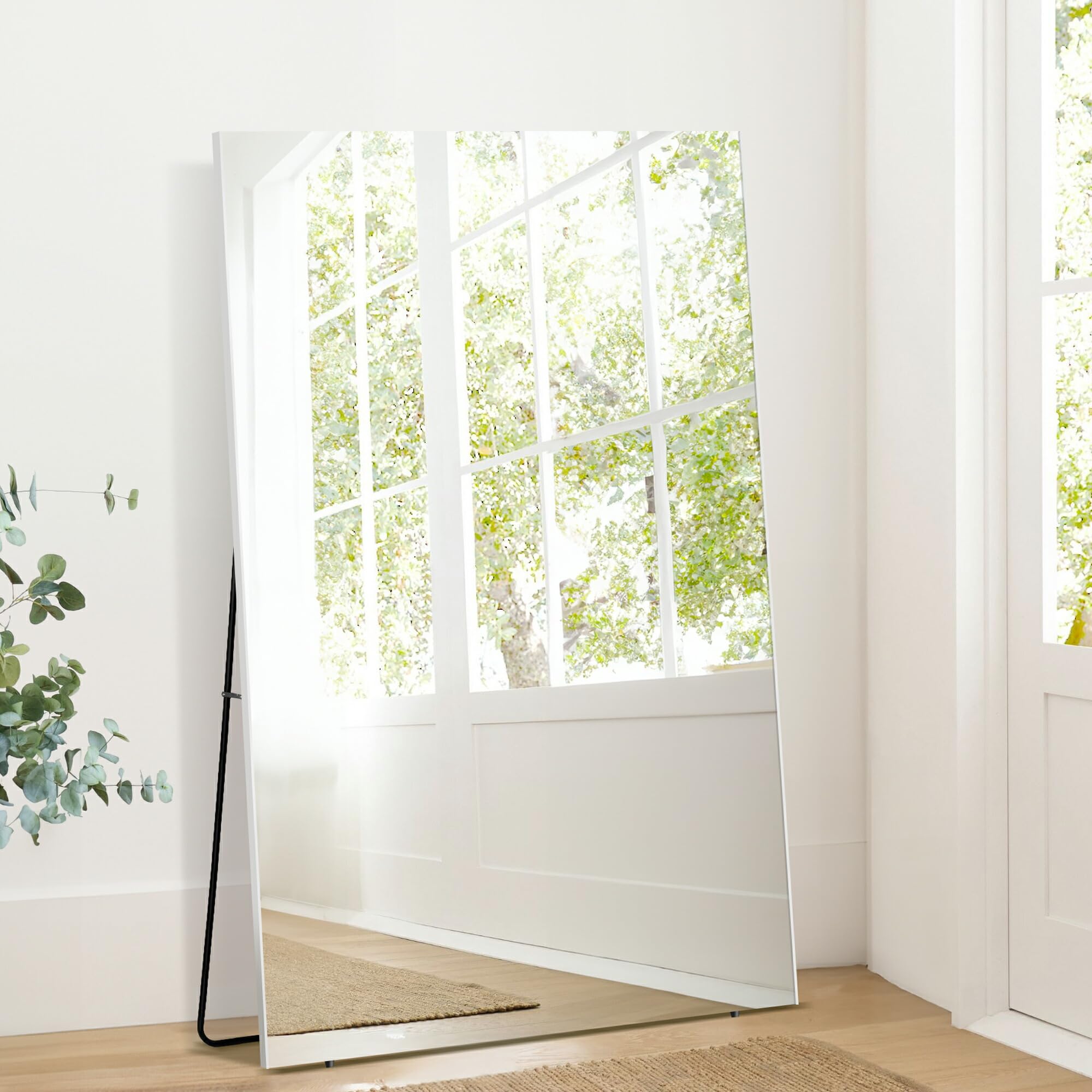 Amazon.co.jp: Brisafe 割れない鏡 幅100cm×高さ150cm 自立ミラー