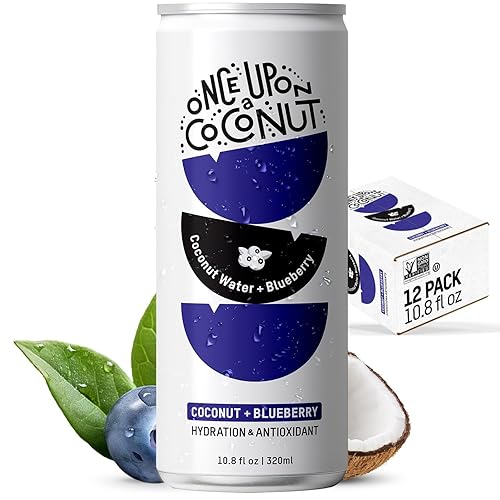 Miniatura 40 de Once Upon a Coconut Agua de piña y coco de alta calidad, bebida totalmente natural baja en calorías con electrolitos, sin OMG, sin gluten, 10.8