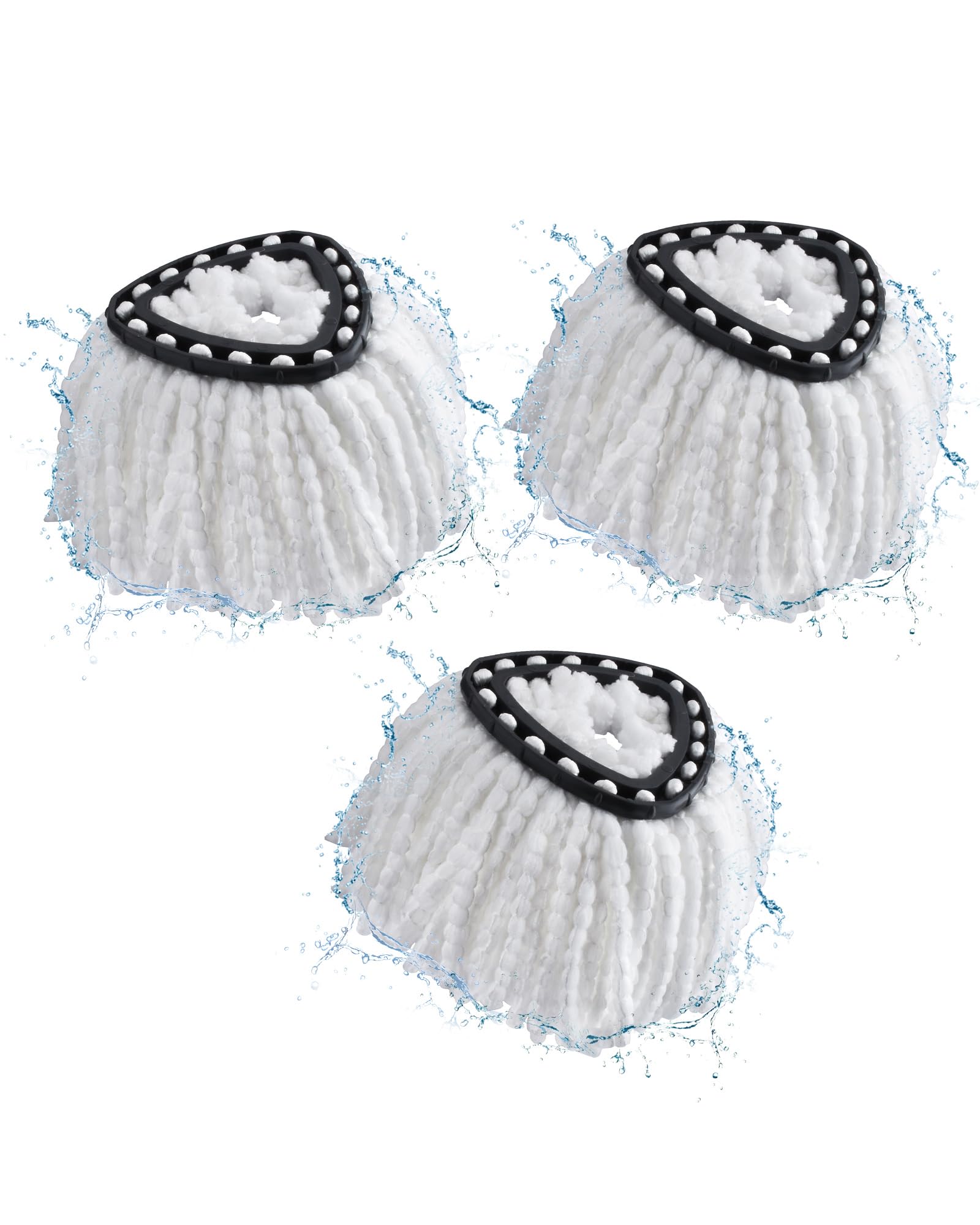 Ersatz-Mopköpfe 2er-Pack – Kompatibel Mit Vileda EasyWring – Maschinenwaschbar, Chenille-Mikrofaser