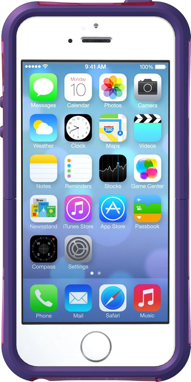 OtterBox [Reflex Series] Apple iPhone 5 & iPhone 5S Case - Retail Packaging Protective Case for iPhone - Purple (Discontinued by Manufacturer)