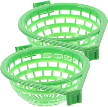 COHEALI 2PCS Bird Nest Basin for Pigeons and Small Birds Practical Green Breeding and Relaxing Nest Bowls Multi-Purpose Sturdy Design Suitable for Homing Pigeons