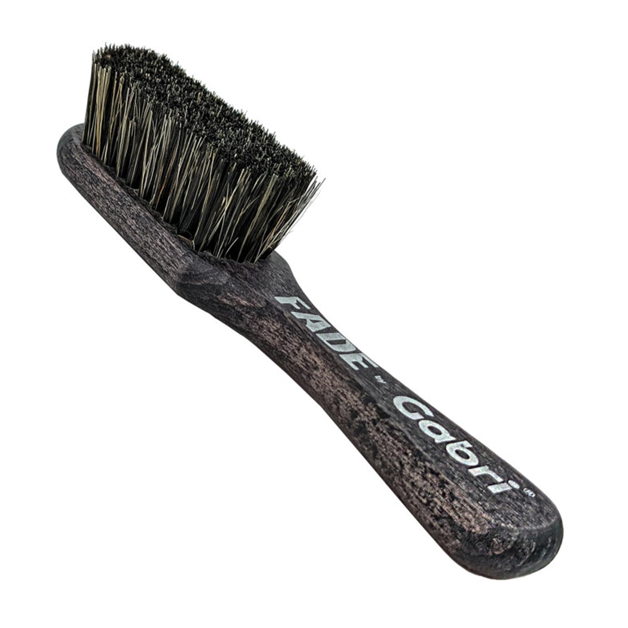 Gabri Men's Grooming Barber Beard and Fade Brush, Premium Wooden Handle, Soft Bristles