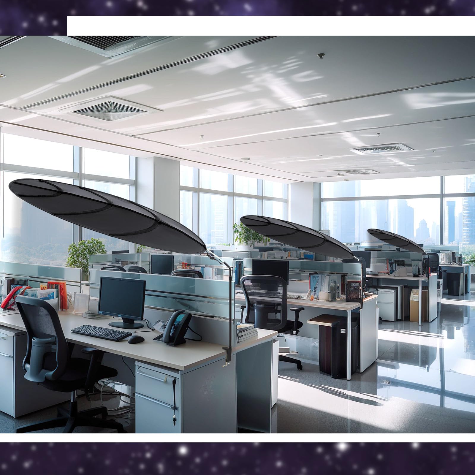 Snapklik.com : Juexica Large Adjustable Office Cubicle And Desk Shade ...