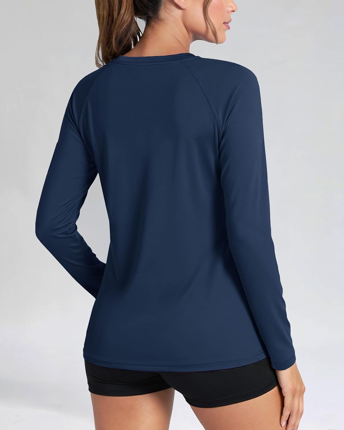 Boladeci Women's Sun Shirts UPF 50+ UV Protection Rash Guard Long Sleeve Swim Shirts Quick Dry Lightweight Workout Tops - Image 2