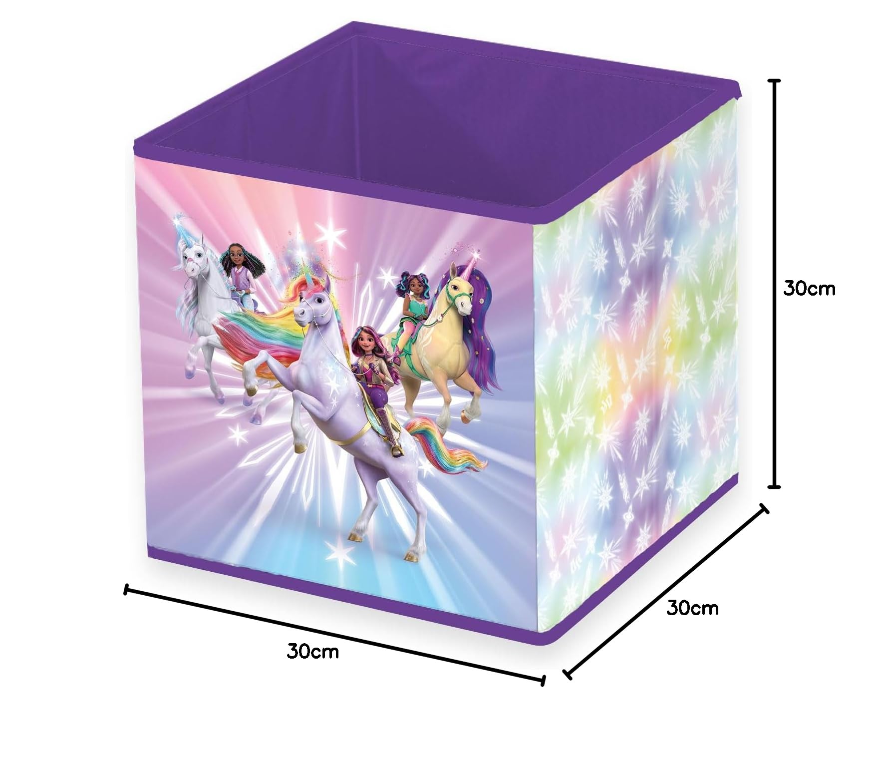 Herding Contenitore Portaoggetti Unicorn Academy 30 x 30 x 30 cm Polipropilene