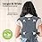 KeaBabies Baby Wrap Carrier Ring Sling - Easy to Wear, Adjustable D-Lite Baby Carrier Newborn to Toddler, Infant Carrying Shirt, Hands Free Bonding, Breathable Fabric Wearing Wrap (Midnight Gray)