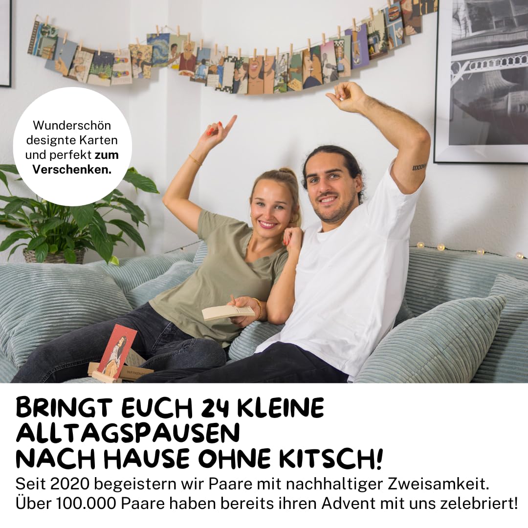 Adventskalender für Paare | Zum Mitmachen | für Männer und Frauen | Jeden Tag ein kleines Erlebnis für 2