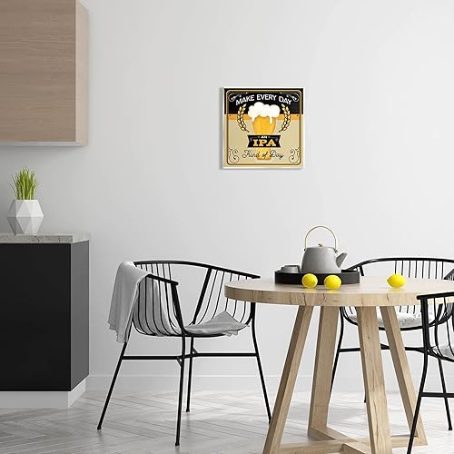 Miniatura 2 de Stupell Industries IPA Kind Of Day Beer Sign Arte de pared de madera, diseño de Mollie B.