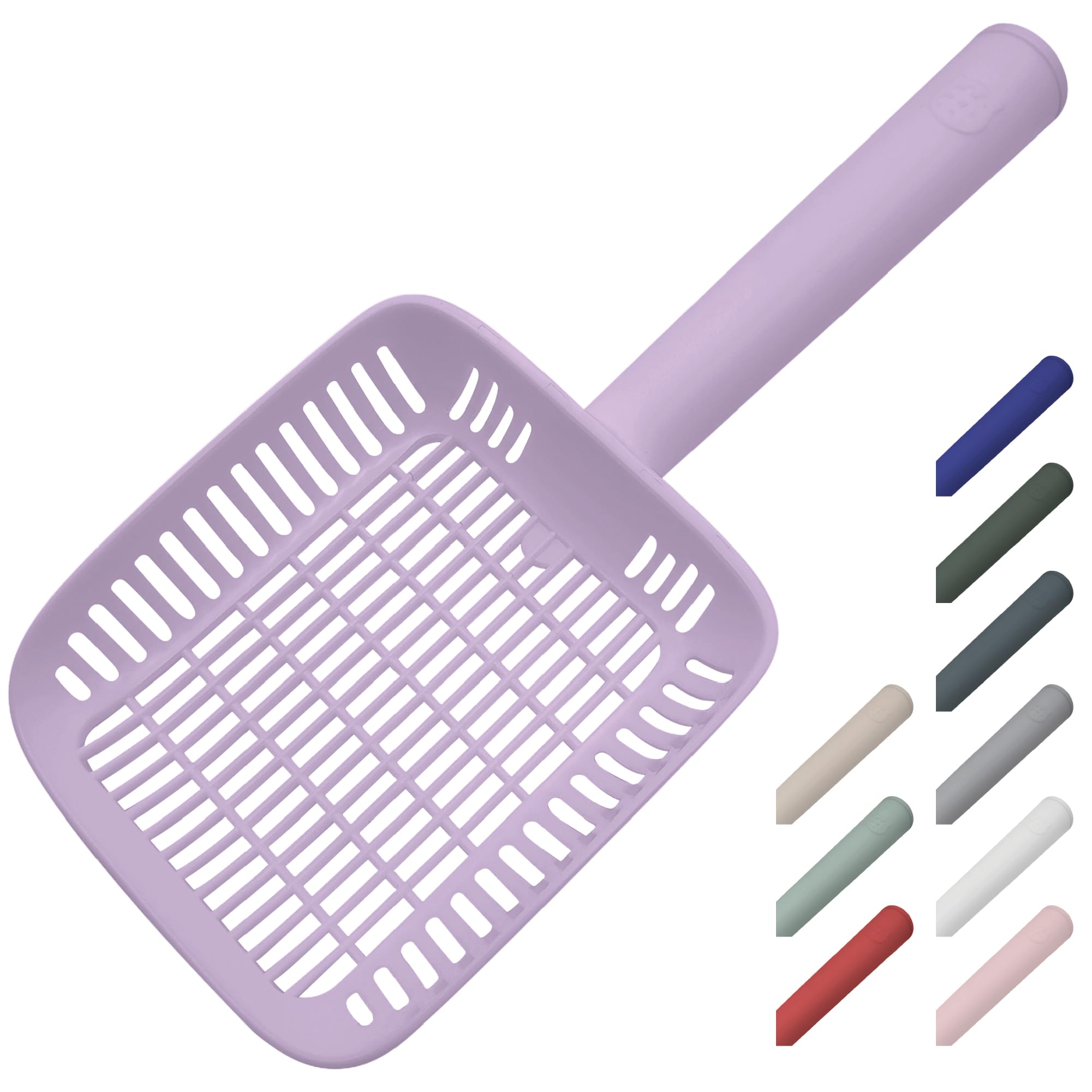 TypeC Cat Litter Scoop - Small Holes (0.11in) Big Size Scooper - Long Handle &amp; Easy Cleaning - Hanger for Litter Box