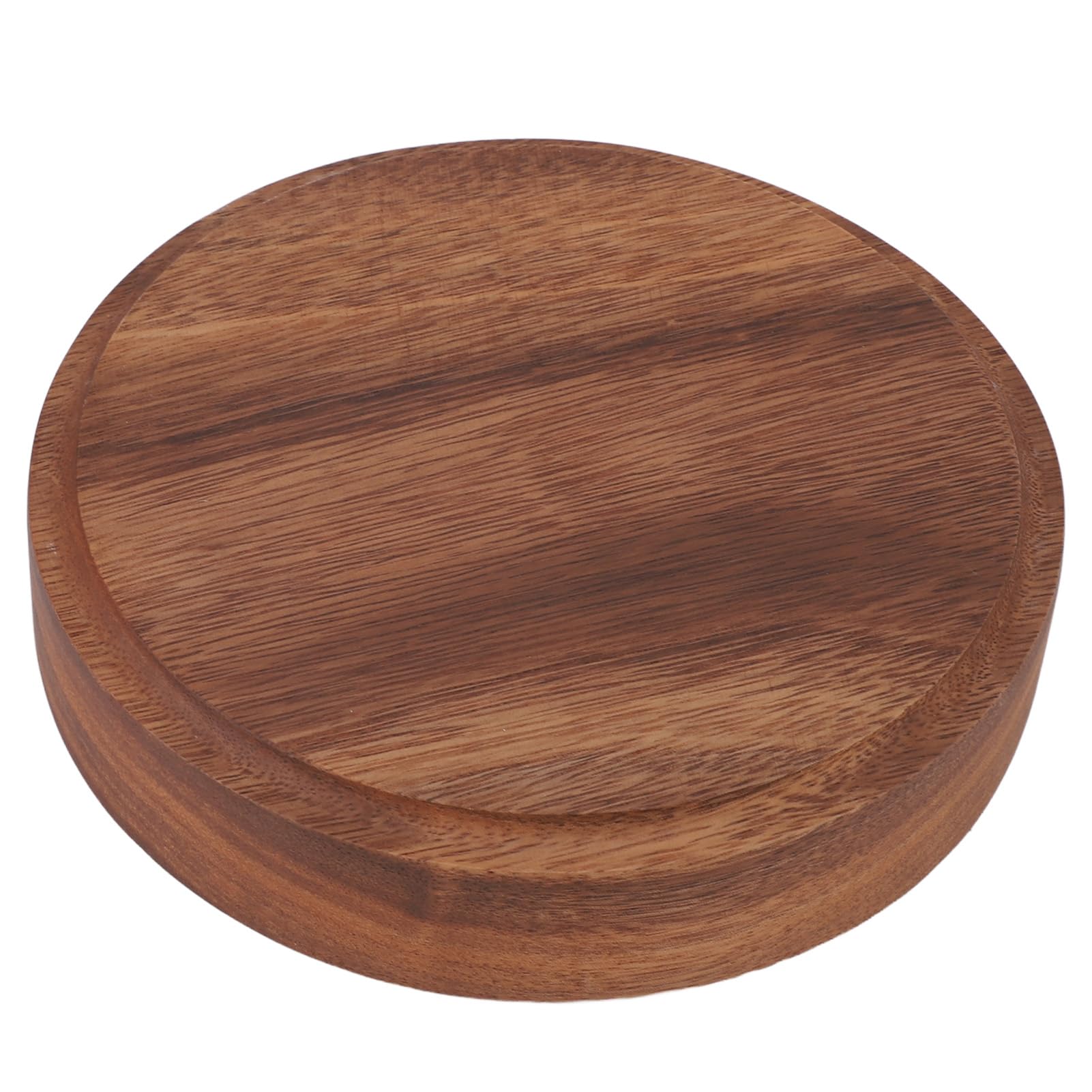 SIXRUN Plato de Fruta de Madera, Ensaladera Grande Redonda, Bowl para Servir Ensalada y Aperitivos
