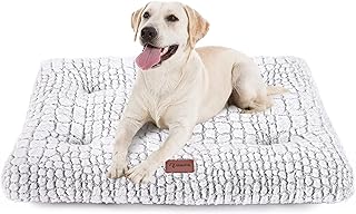 Plush Dog Bed Soft Crate Pad for Cat Fully Machine Washable Anti-Slip Cat Mat Dog Bed for Kennel Cat Crate Bed