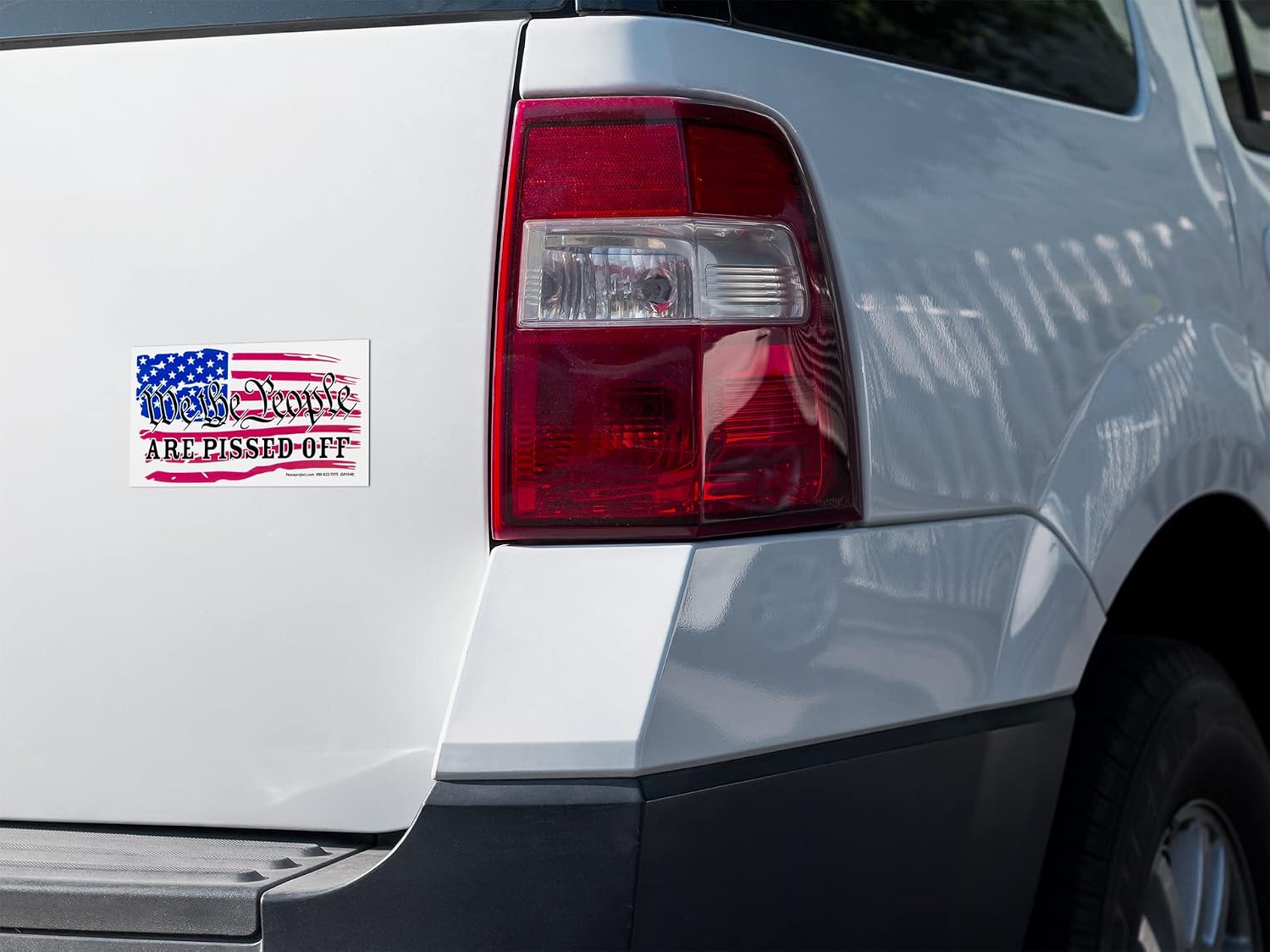 We The People are Pissed Off Magnetic Car Bumper Sticker Fridge Magnetic Surfaces Decal Magnet 5.75-by-3.25 Inches (Large Magnet) image 2