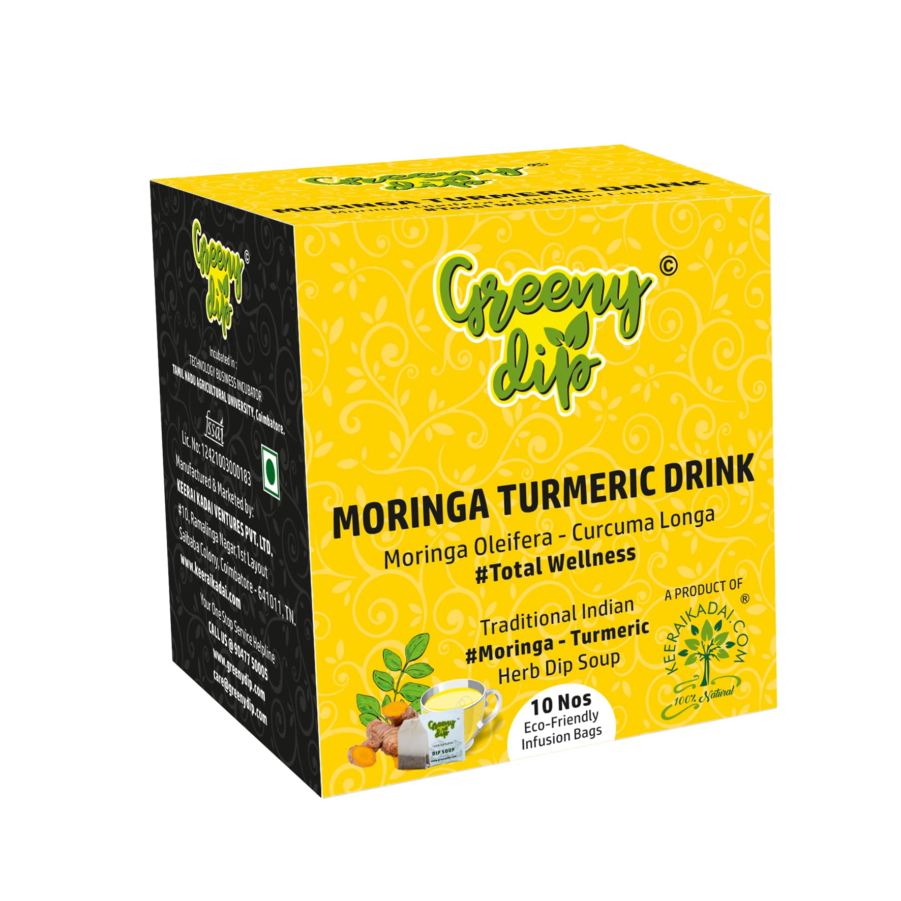 Greeny Dip Moringa Turmeric Dip Soup| Instant Natural Soup | Sachet Soup | Wellness Soup (B08DLMZW5C) Amazon Price History, Amazon Price Tracker