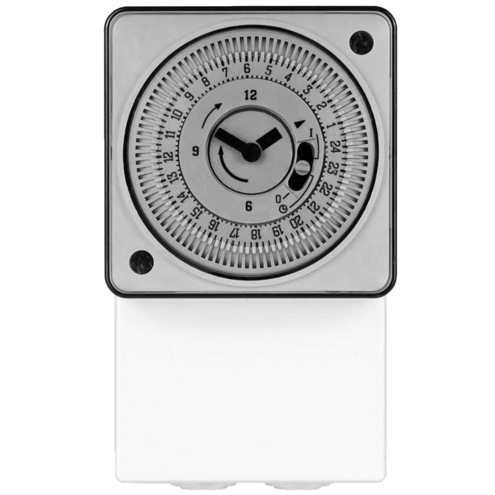 SPARES2GO 24 Hour Surface Mounting Timeswitch Timer Switch